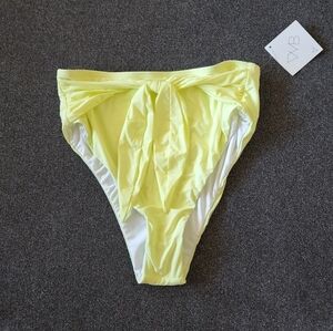 VYB High Cut Now Waist Yellow Bikini Bottoms Summer